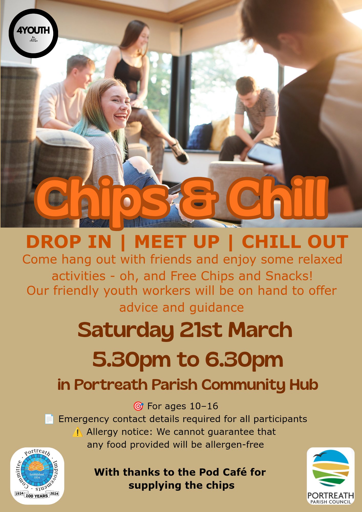 Chips and chill poster