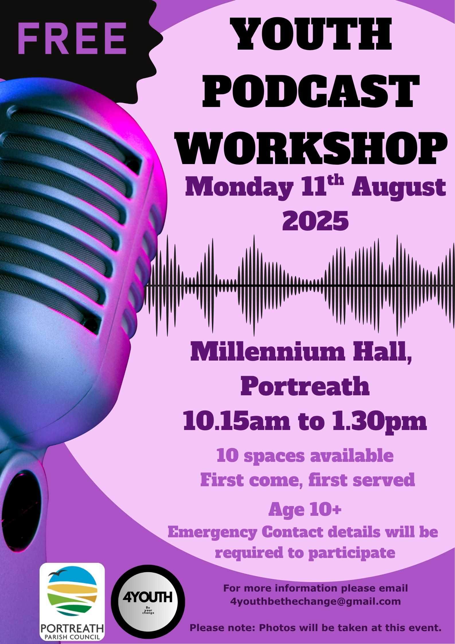 Free Youth Podcast Workshop